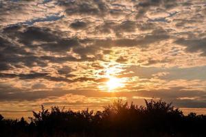 Colourful sky at sunset photo