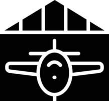 hangar vector icono estilo