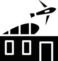 Airport Building Vector Icon Style