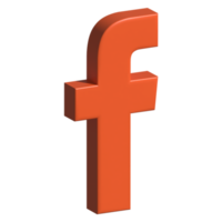 facebook 3d icon png