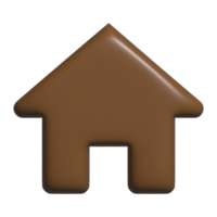 icône de la maison 3d png