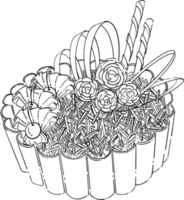Hand drawn Cake Decoration png