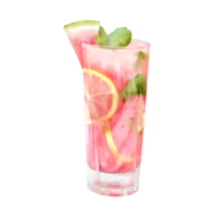 cocktail with lime and mint png