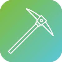 Pickaxe Vector Icon Style