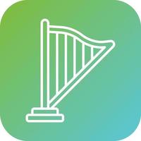 Harp Vector Icon Style