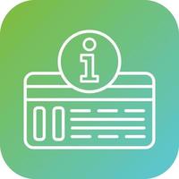 Credit Card Information Vector Icon Style