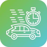 Race Stopwatch Vector Icon Style