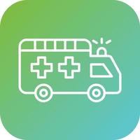 Ambulance Vector Icon Style