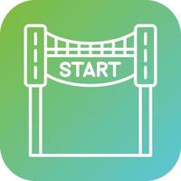 Race Start Vector Icon Style