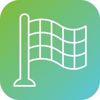 Checkered Flags Vector Icon Style