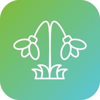 Snowdrop Vector Icon Style