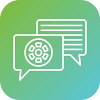 Dialogue Vector Icon Style