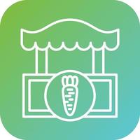 Vegetable Shop Vector Icon Style