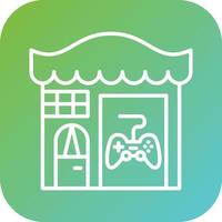 juego Tienda vector icono estilo