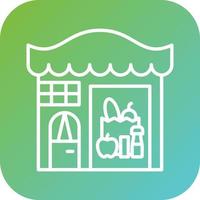 Groceries Store Vector Icon Style