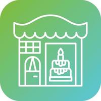 Cake Shop Vector Icon Style