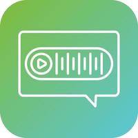 Voice Message Vector Icon Style