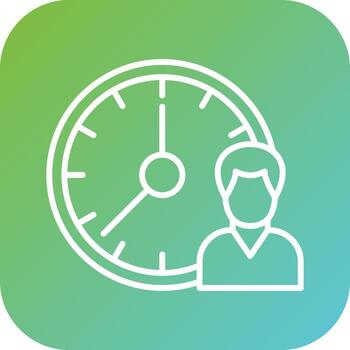 Working Hours Vector Icon Style