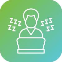 Lazy Work Vector Icon Style