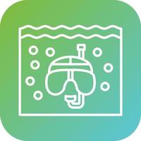 Snorkeling Vector Icon Style