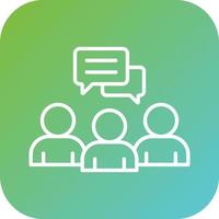 Discussion Vector Icon Style