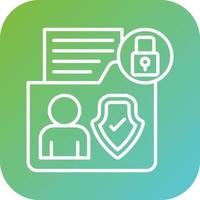 Sensitive Personal Data Vector Icon Style