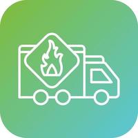 Flammable Vector Icon Style