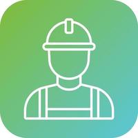 constructor masculino vector icono estilo