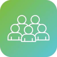 Crowd Vector Icon Style