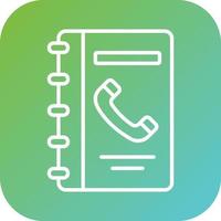 Phone Book Vector Icon Style