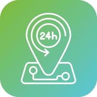 All Day Tours Vector Icon Style