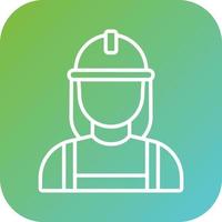 constructor hembra vector icono estilo