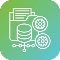 Data Processor Vector Icon Style