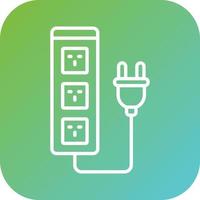 Extension Cord Vector Icon Style