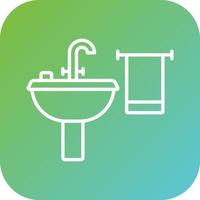 baño vector icono estilo