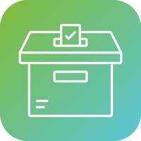 votación caja vector icono estilo