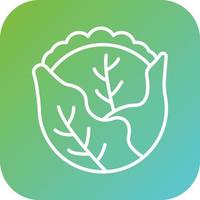 Cabbage Vector Icon Style