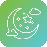 Moon Vector Icon Style