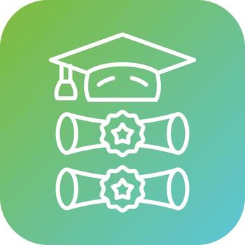 Double Degree Vector Icon Style