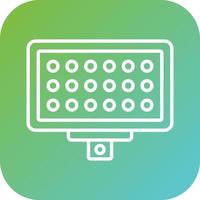 Led Panel Vector Icon Style