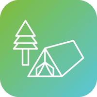 Campground Vector Icon Style