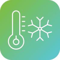 Hypothermia Vector Icon Style