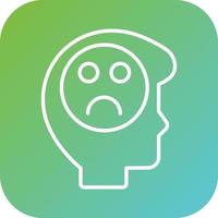 Afraid Vector Icon Style