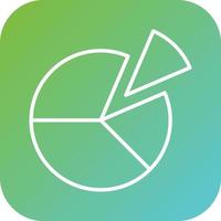 Pie Chart Vector Icon Style