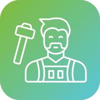 Blacksmith Vector Icon Style