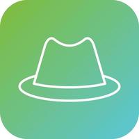 Cowboy Hat Vector Icon Style