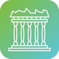 Acropolis Vector Icon Style