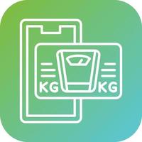 Weight Scale Vector Icon Style