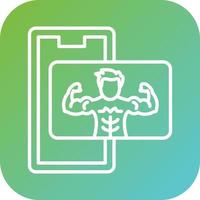 Full Body Muscle Vector Icon Style