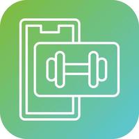 Dumbbells Vector Icon Style